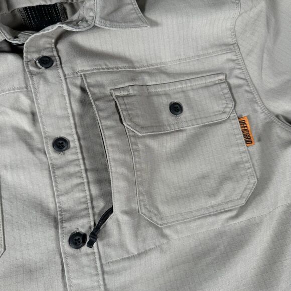 Off The Grid Shirt Men's XL Short Sleeve Heavy Ripstop Thunderbolt Outdoors - Picture 3 of 4